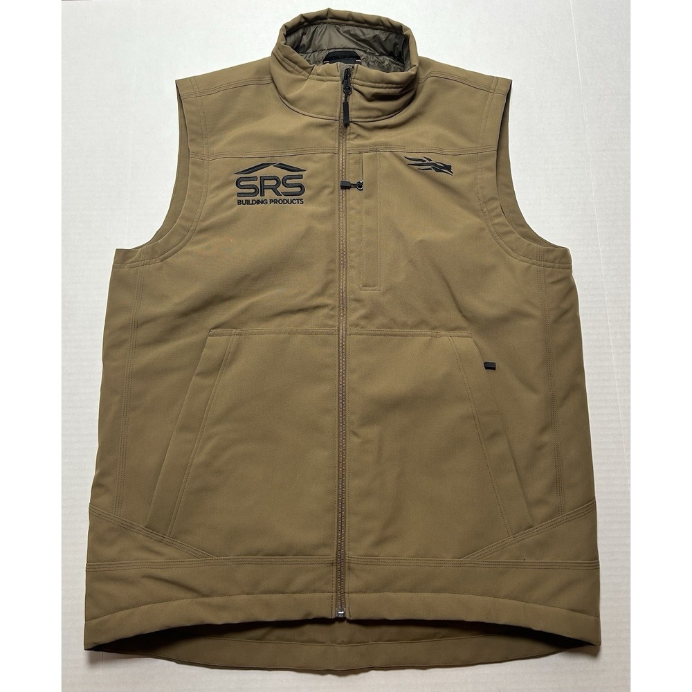 Sitka Grindstone Work Vest Size Large Coyote Color Gore Tex WindStopper LOGO!!!